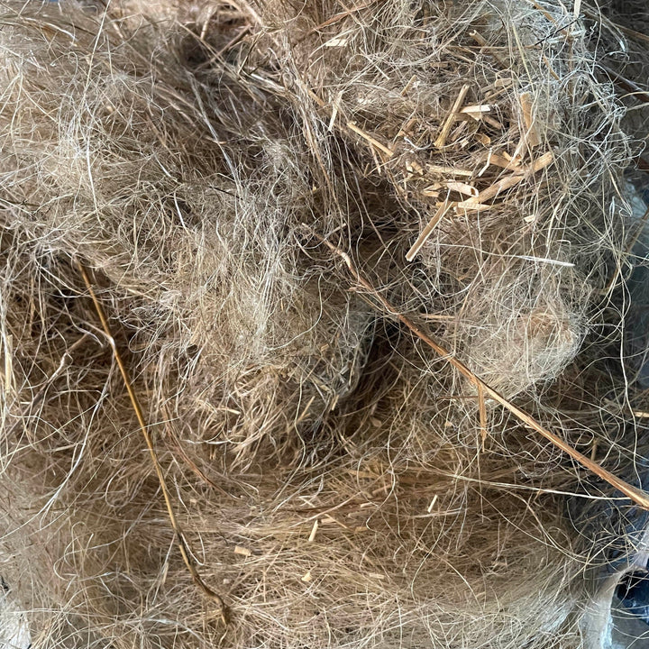 Rough Flax Tow Fibre 1kg - Mallon Ireland